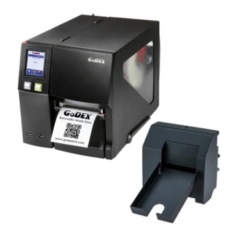 Drukarka etykiet Godex ZX1200i Pro termotransferowa 203 dpi / do 108 mm / PC / Mac / USB / USB HOST / Ethernet / RS232 / z nożem rotacyjnym w zestawie