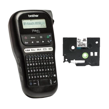 Drukarka etykiet Brother P-touch H110 180 dpi / do 12 mm / w zestawie z 3 szt. naprasowanek 