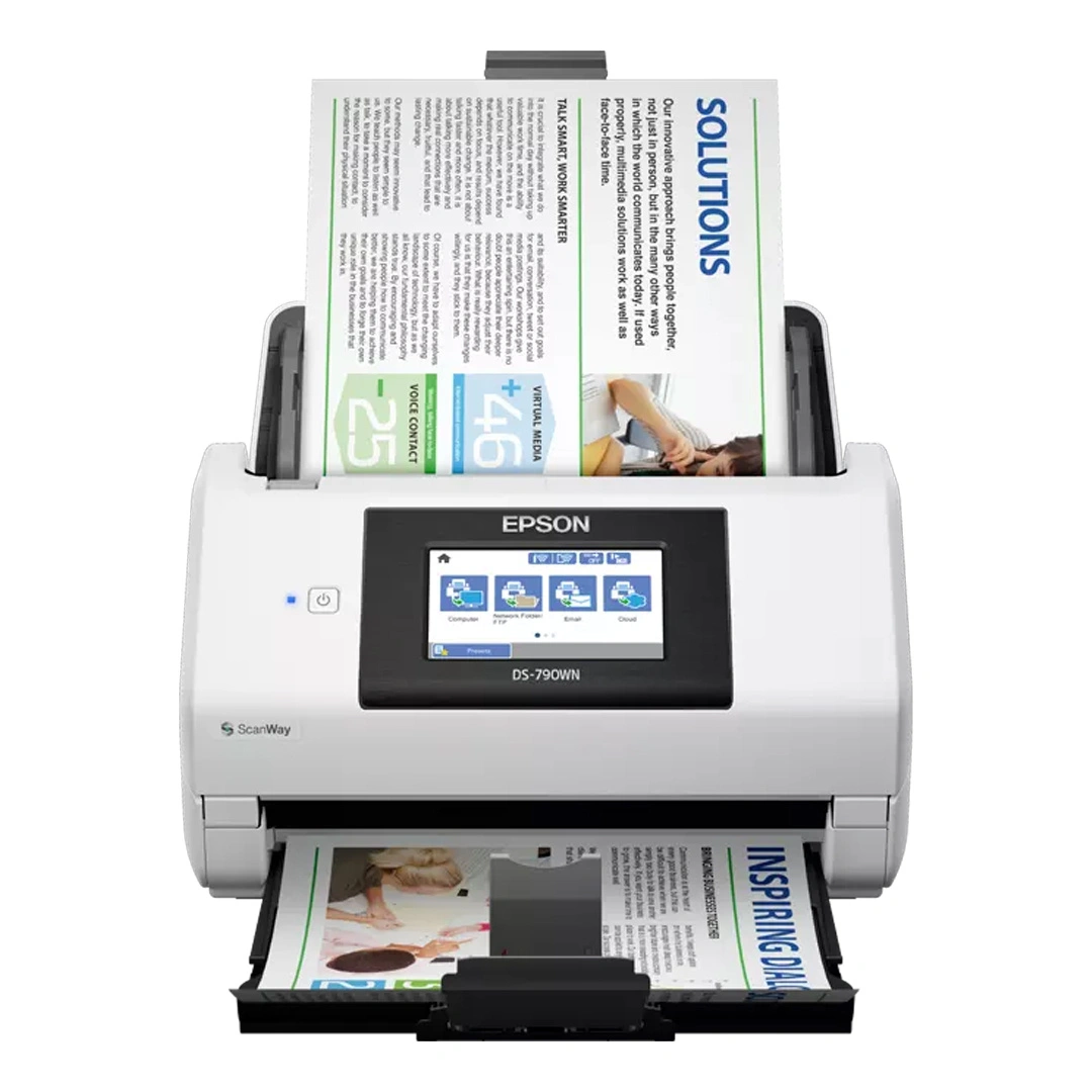 Skaner dokumentów Epson DS-790WN / 45 str./min / ADF 100 ark. / duplex / panel dotykowy / Wi-Fi / Ethernet / USB