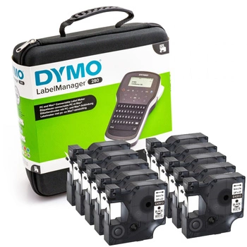 Zestaw drukarka etykiet DYMO LabelManager LM 280 w walizce + 10 x 40913 2091152 180 DPI